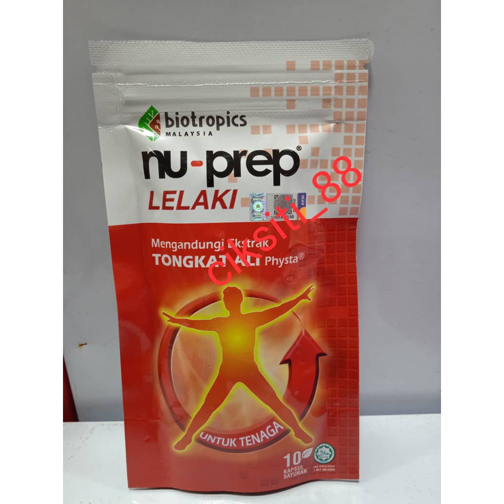 NU PREP NU- PREP LELAKI Biotropics (10 Biji &30 Biji) | Shopee Malaysia