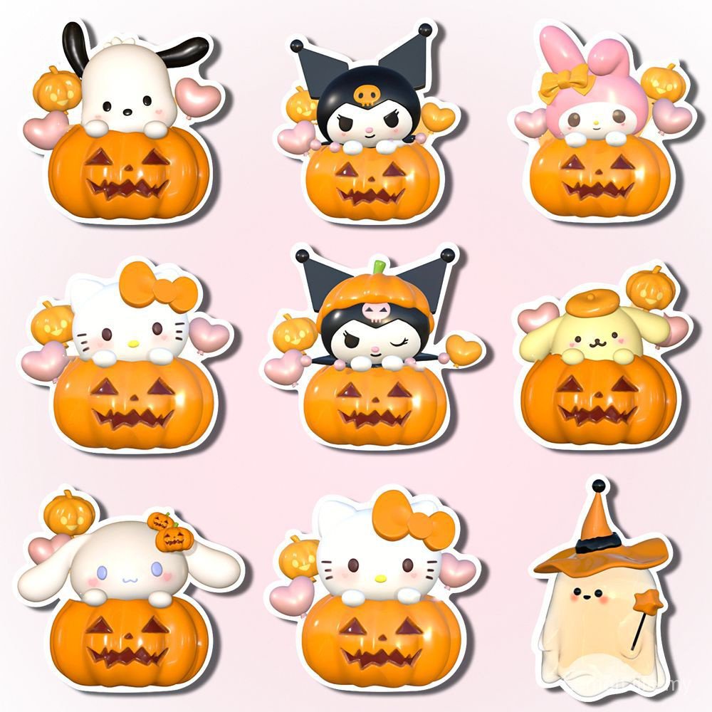 Sanrio Stickers Cartoon Cute 3D Sanrio Halloween Series Stickers iPad