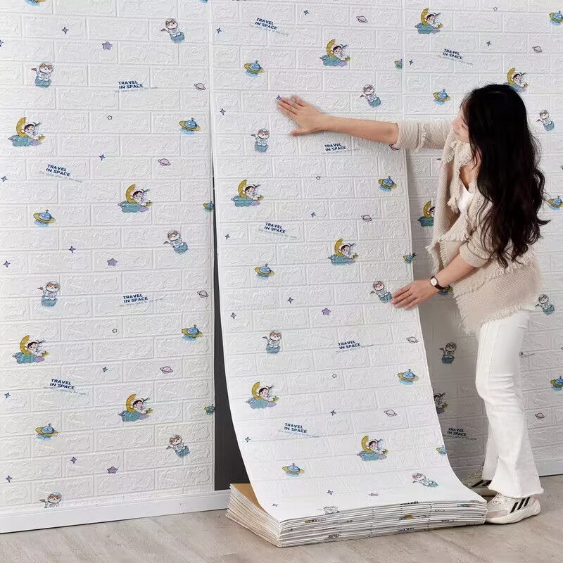 wall panel 3D Brick Wall wallpaper wall sticker foam self adhesive wall ...
