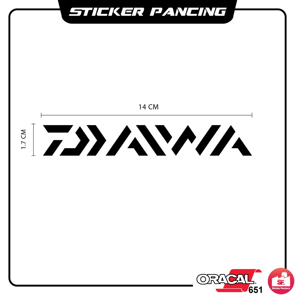 Daiwa Fishing Logo Decal Sticker 