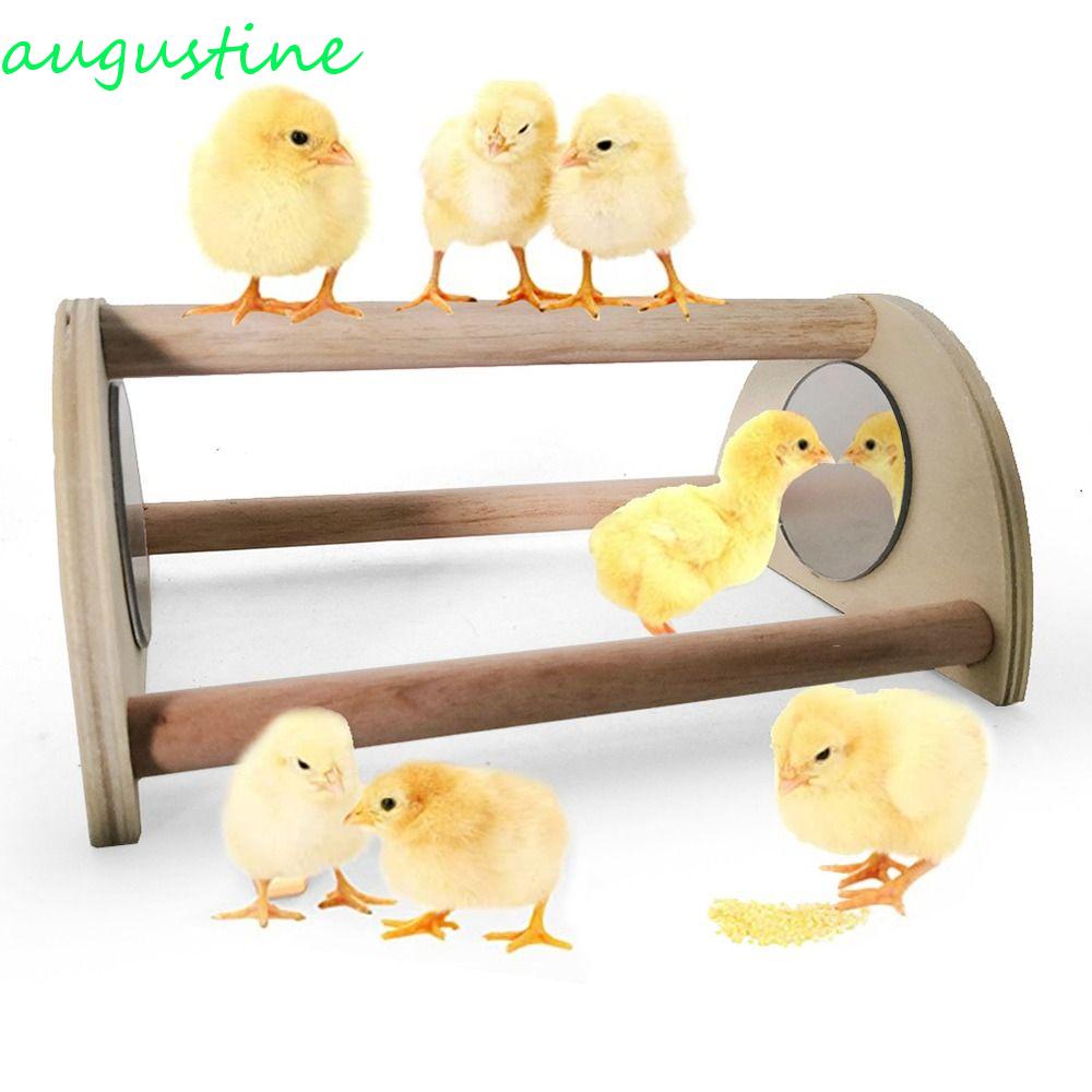 AUGUSTINE Chick Perch Poultry Farm Ladder Toy Wooden Roosting Ducks