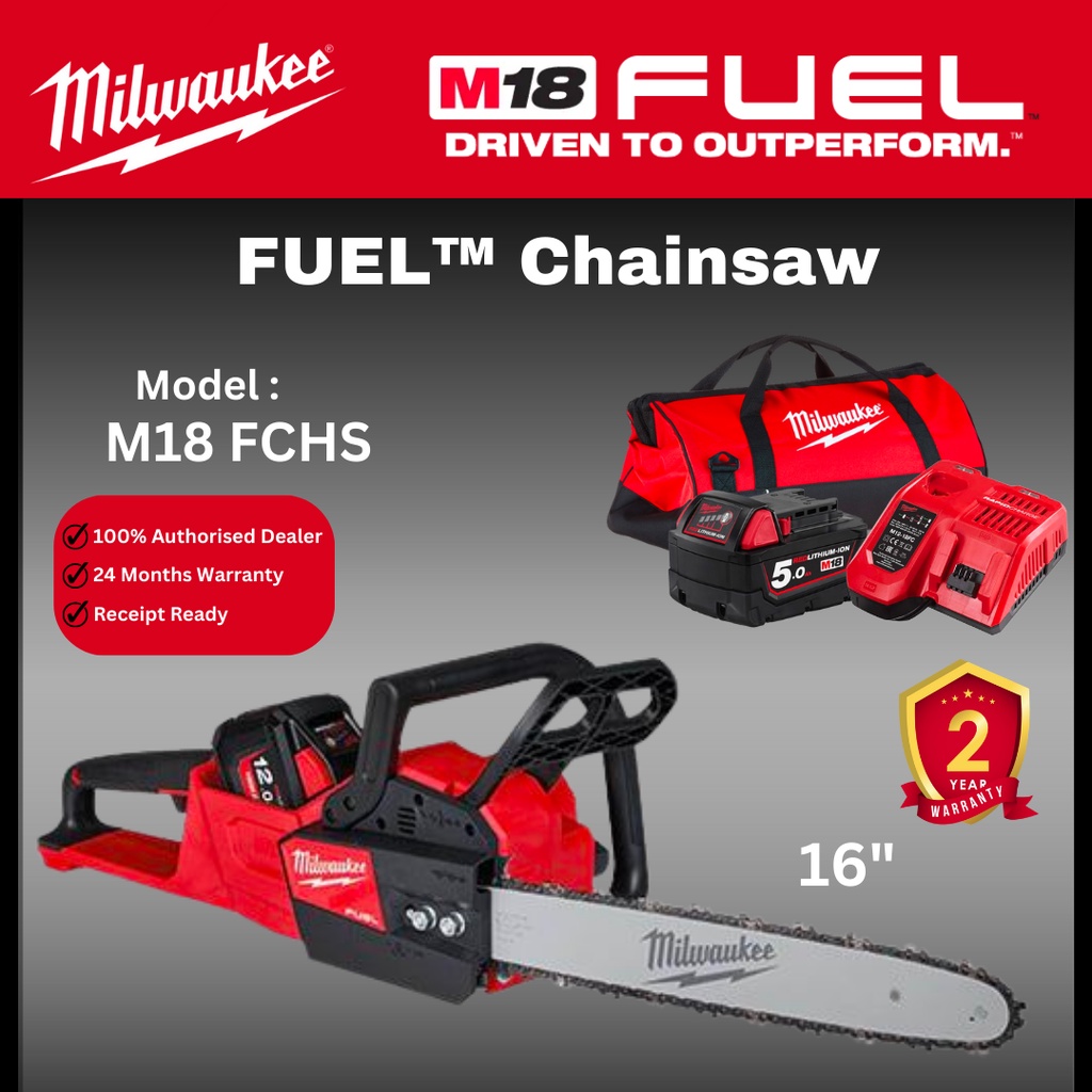 Milwaukee M18 Chainsaw 16" / FCHS / Tree Cutting / Chain Saw / Outdoor