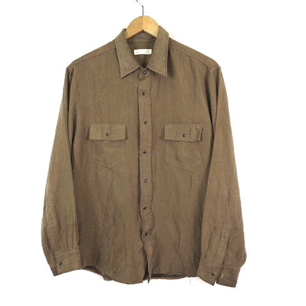 Gembony Gembonny Shirt Suede Western Shirt Long Sleeve L Brown Direct ...