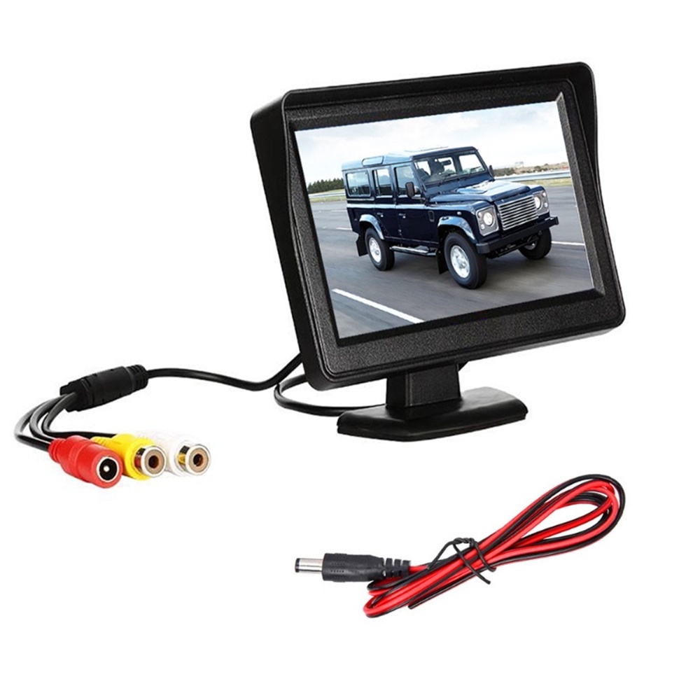 4.3 Inch IPS Car Monitor Two Way Input with Night Vision Reverse Camera ...