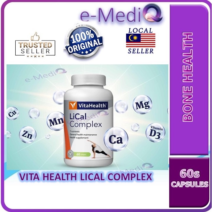 VitaHealth LiCal Complex 60’s (Liquid Calcium) - (Exp: Aug/2025 ...