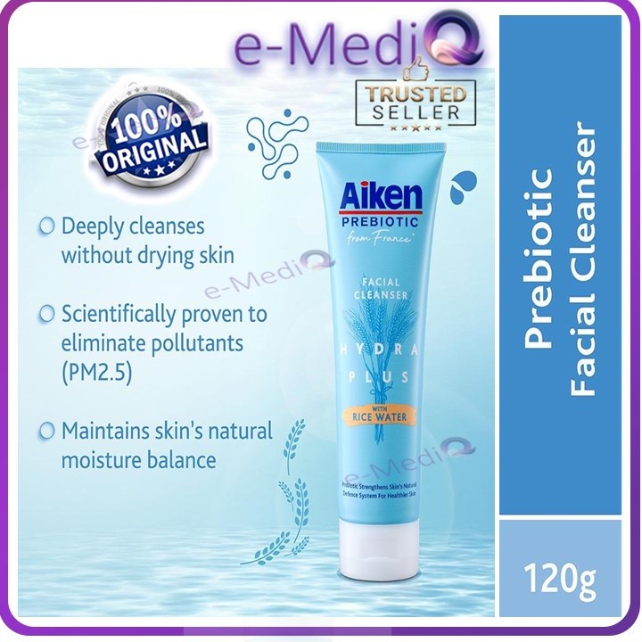 AIKEN PREBIOTIC Hydra Plus Facial Cleanser 120g (with Rice Water ...