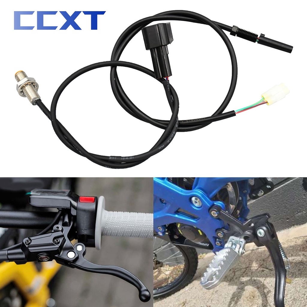 Electric Motorcycle Kickstand Side Stand Flameout Line Front Brake Stop