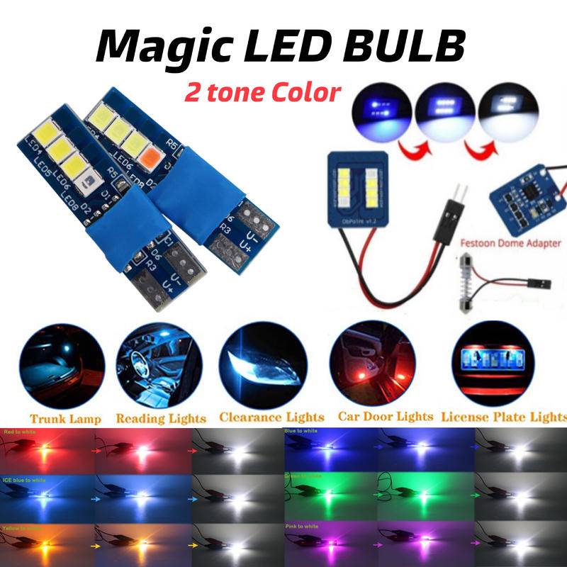 1PC Color Change White Car T10 LED C5W Festoon Light Bulb Car Door