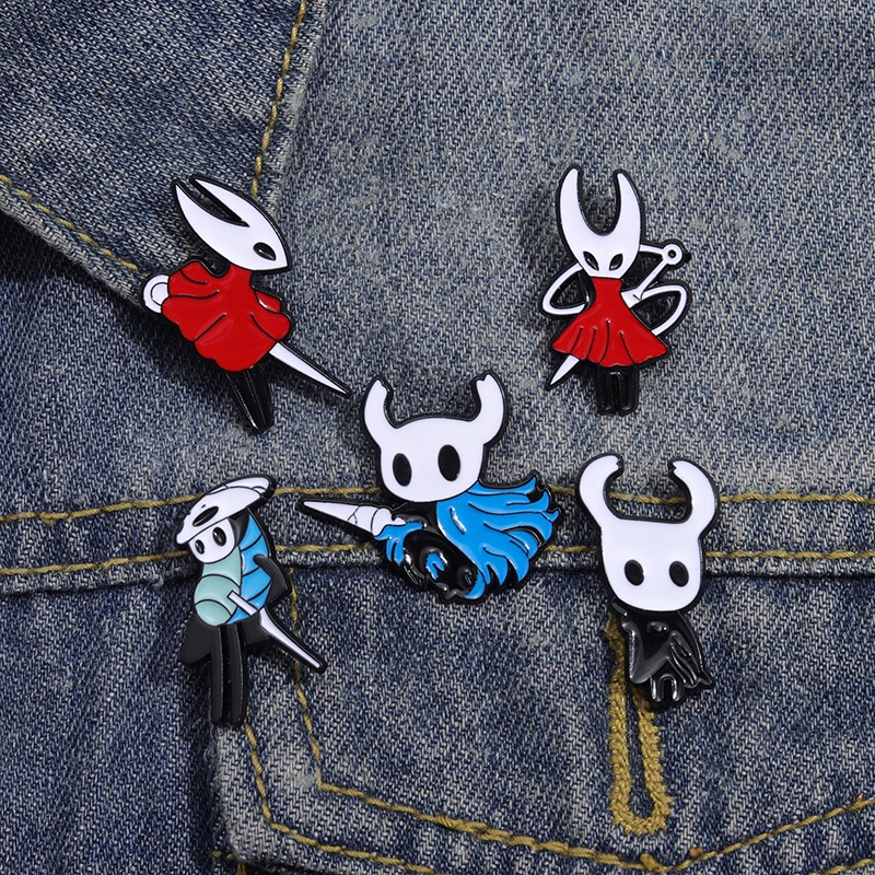 Classic Game Hollow Knight Enamel Pin Brooches Cartoon Metal Brooch ...