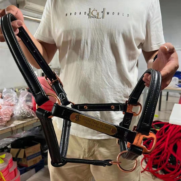 Horse Cage Head Microfiber Cowhide Horse Chew Full Set Supplies Horse