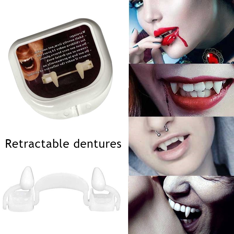 GZHOUSE Halloween Tiger Dentures Small Vampire Fangs Cosplay ...