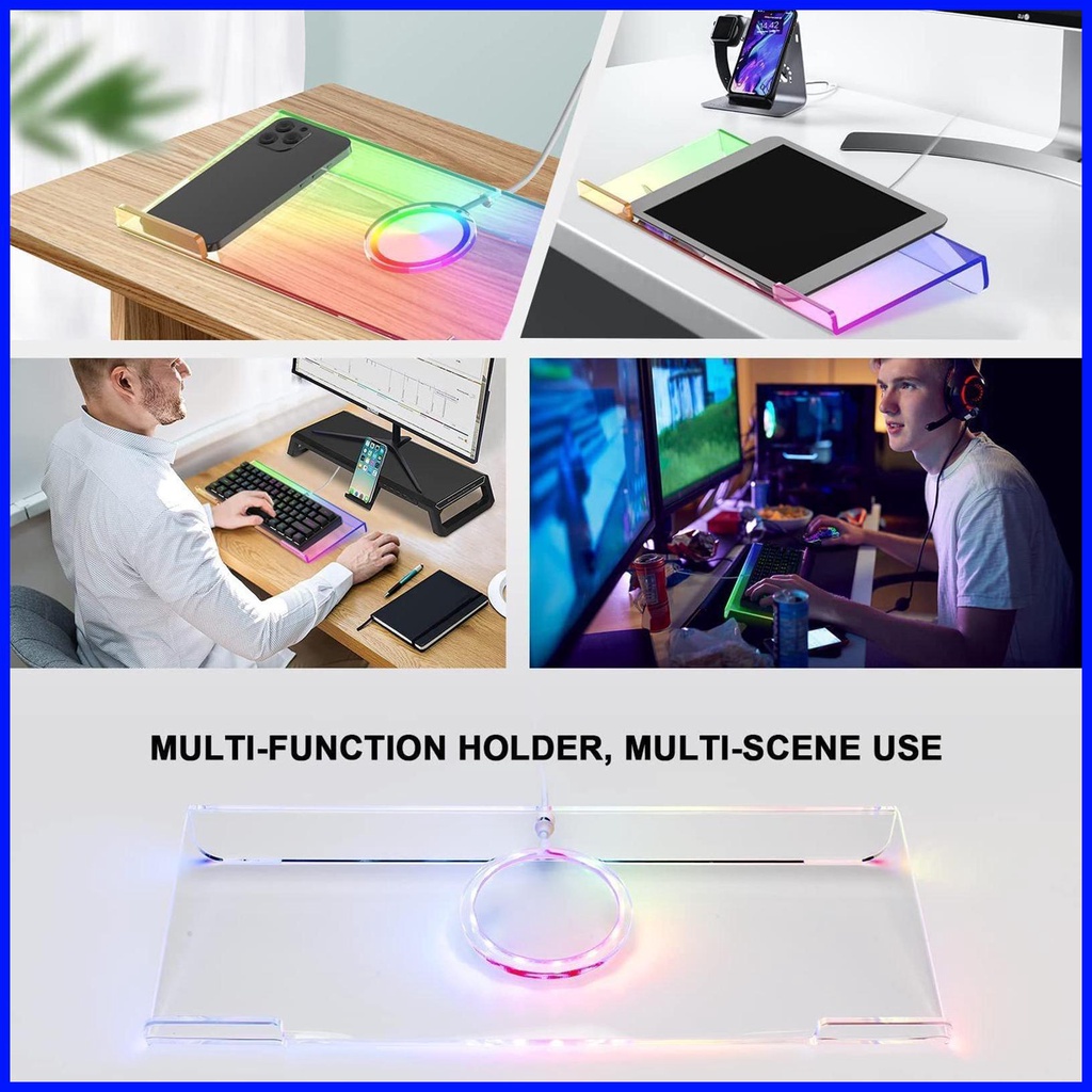 Computer Keyboard Stand Acrylic Lifter Riser for Keyboard Portable and