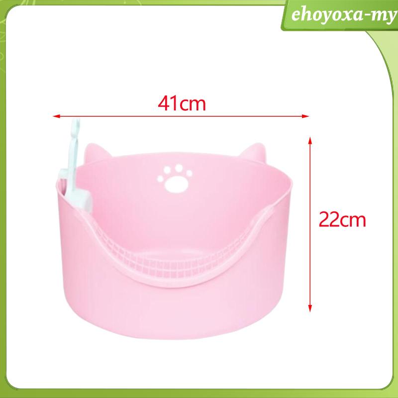 [EhoyoxaMY] Open Top Cat Litters Box Cage Potty Toilet for Small and