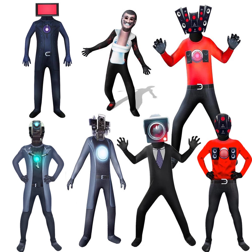 Skibidi toilet Jumpsuit | Boy Cosplay Game Character Costume | Shopee ...