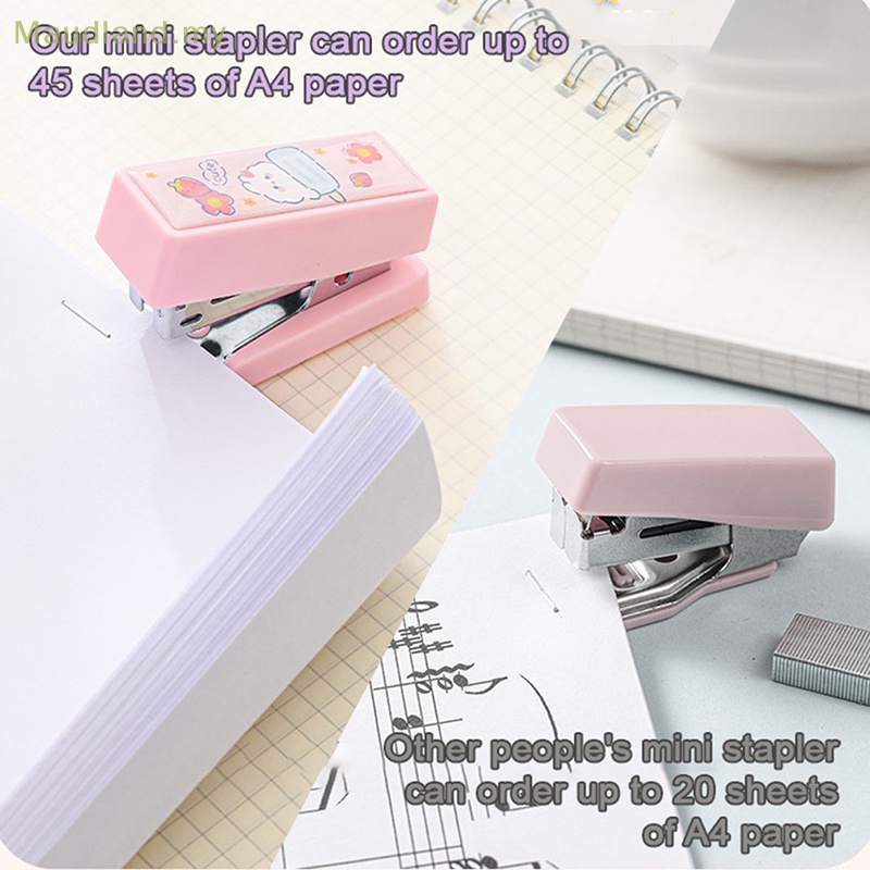 Maudland Cute Cartoon Animals Mini Metal Stapler Set With 400PCS No.12 ...