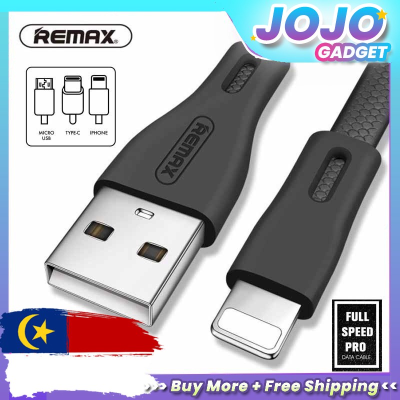Remax Cable Full Speed PRO RC-090 Micro USB / IP / Type-C Fast Charge ...
