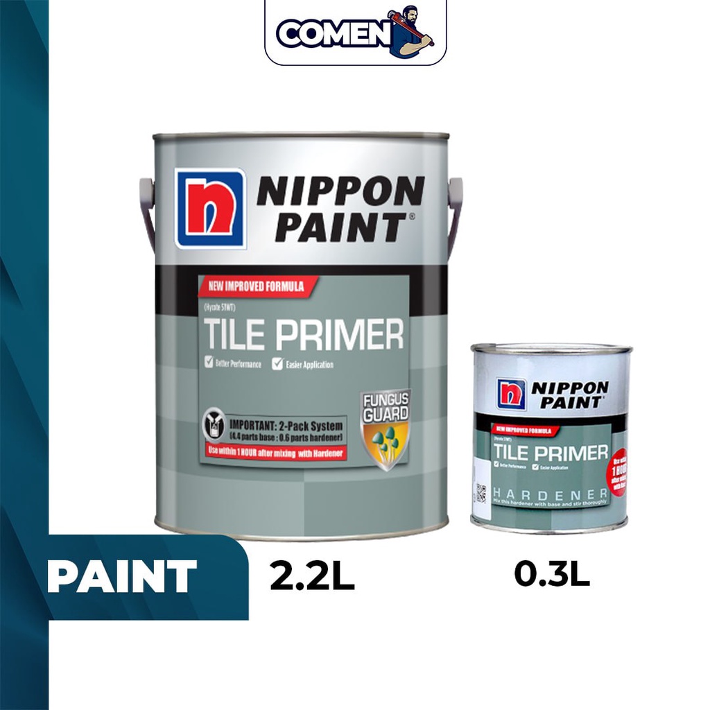 NIPPON PAINT Tile Primer 2.5L Water Thinned Epoxy Primer Tile Floor