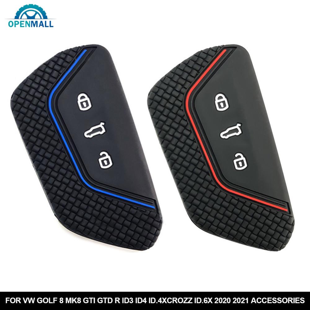 OPENMALL Silicone Car Key 3 Button Key Cases Cover Keychain Protection ...