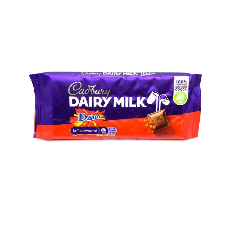 Cadbury Daim Dairy Milk Chocolate Bar 120g Shopee Malaysia