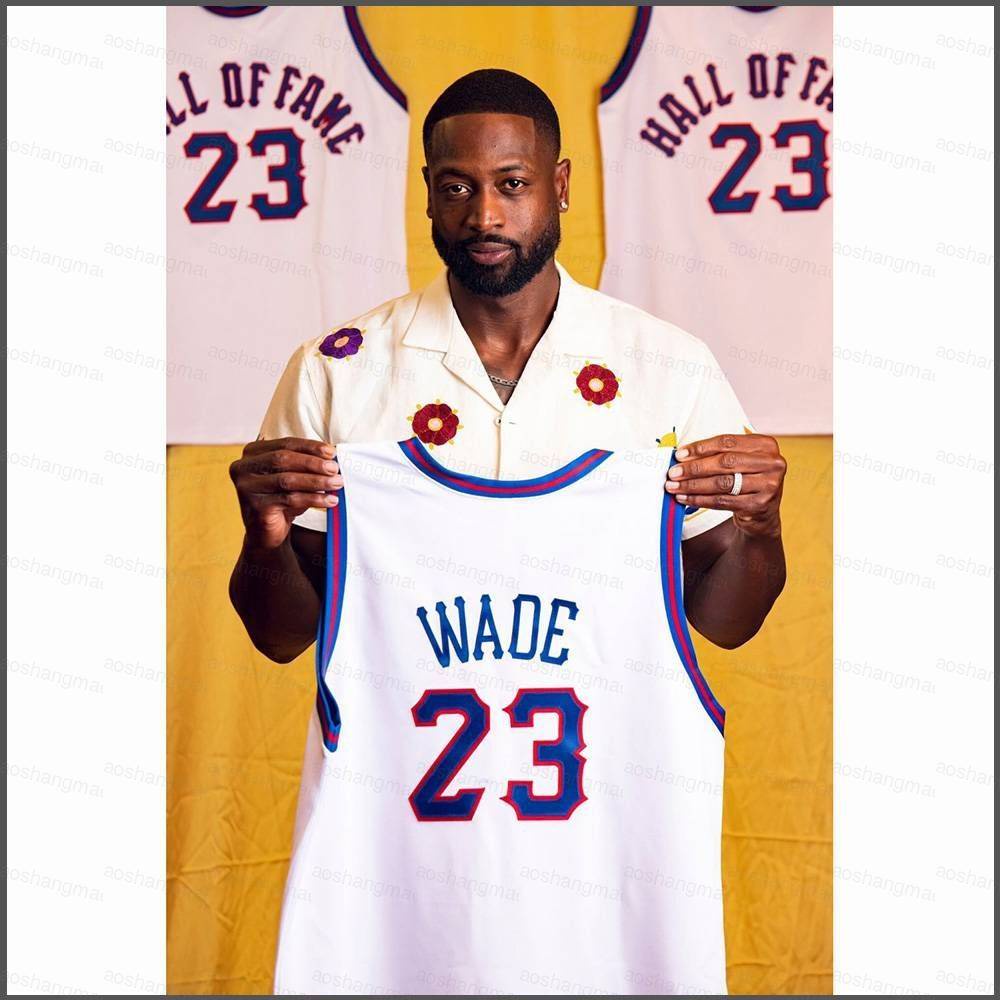 20232024 NBA Hall Of Fame Wade Jersey Basketball Sports Vest Unisex