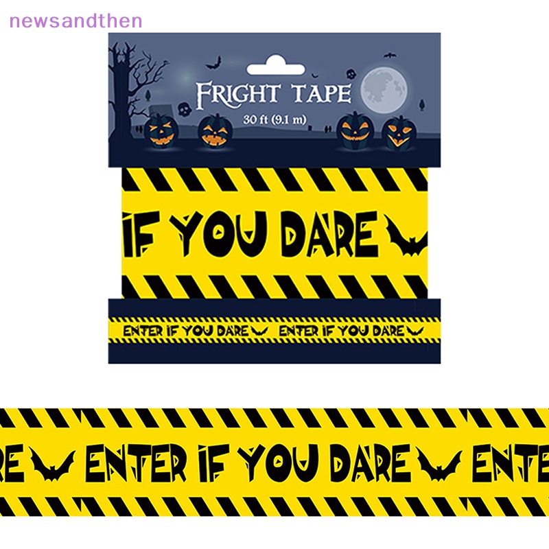 newsandthen Halloween Warning Tape Signs Halloween Props Window Prop ...