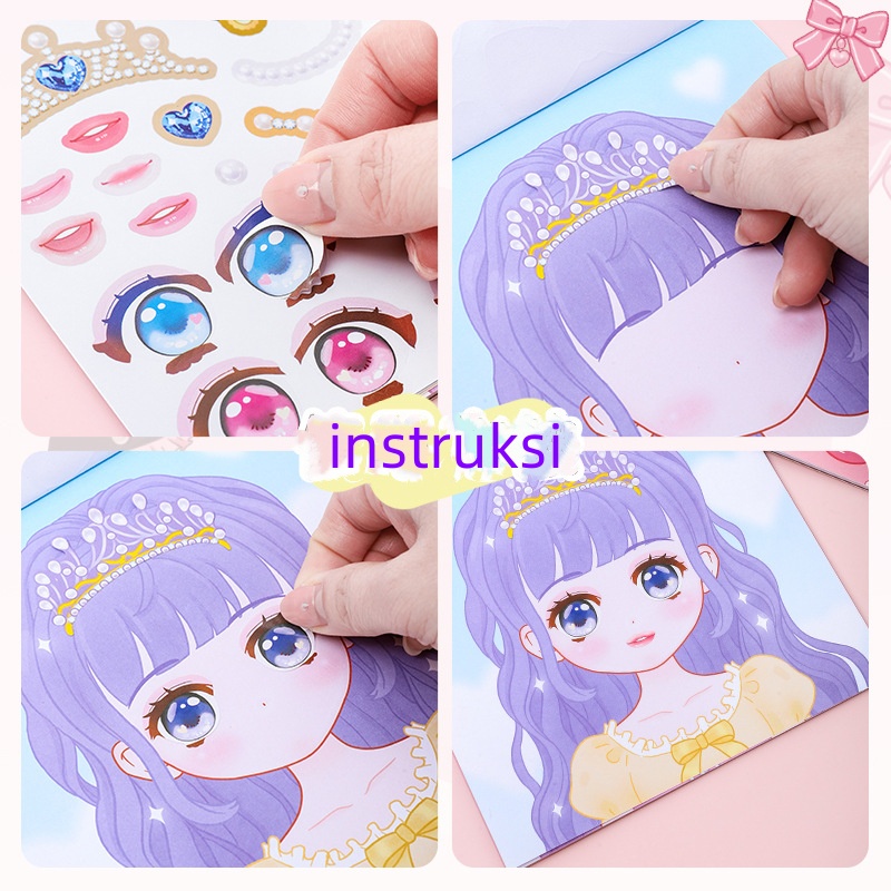 Face Changing Sticker Toy - Diy Decorative Face Sticker Make Up ...