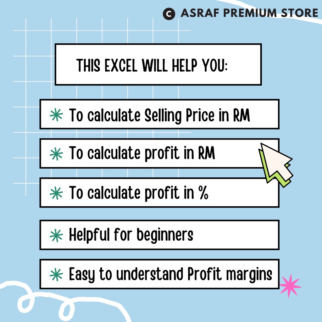 JGD Simple Easy Accounting Akaun Perniagaan Untung Rugi Microsoft Excel ...