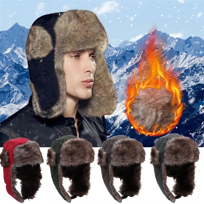 Adjustable winter Warm Furry Ear Muffs Comfy Soft Snow Outdoor