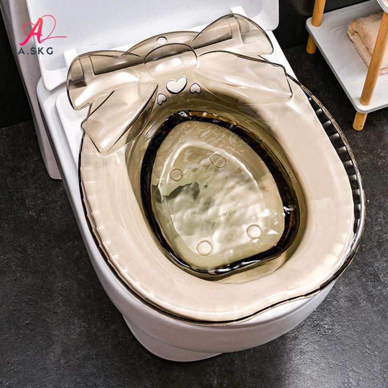 [COD] Sitz Bath Tub Sitz Bath for Toilet Seat with Hanging Hole Portable Wide Seat Reusable
