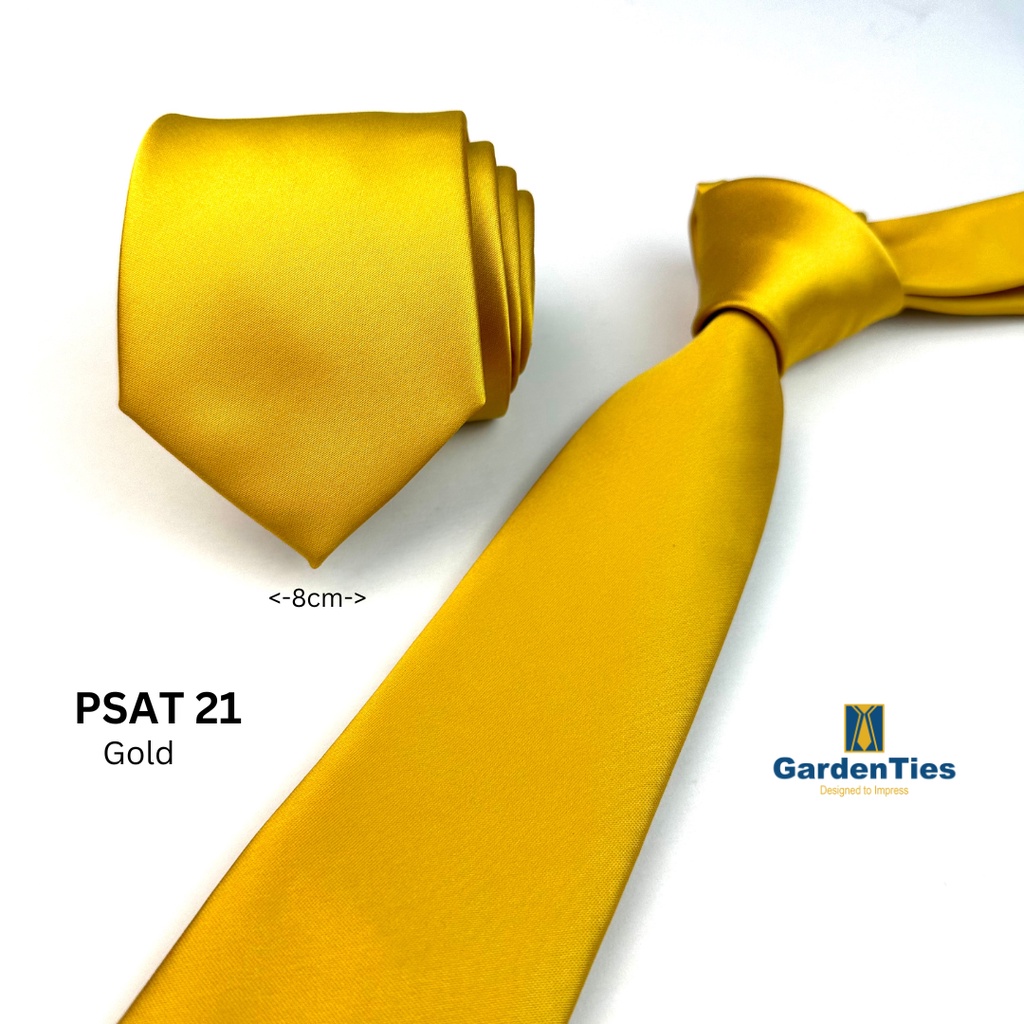 Gold Tie Plain Gold Necktie Plain Gold Tie Golden Necktie Neckties Malaysia Tie Gold Tie Emas neck tie for men Shopee Malaysia