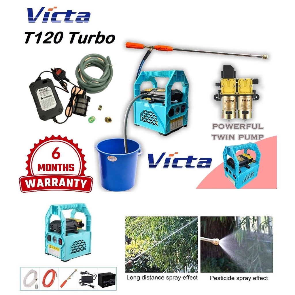 Victa T120 Turbo Twin-Pump 130psi Portable Power Sprayer | Shopee Malaysia