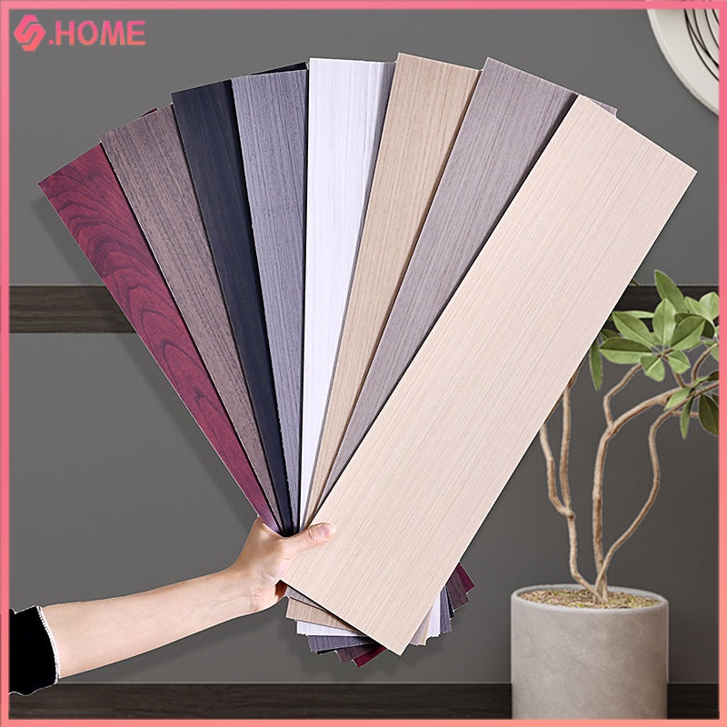 Selfadhesive baseboard wall sticker wood grain baseboard waveguide