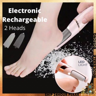 Electric Foot File Callus Remover for Feet Rechargeable Professional  Pedicure Tools Kit Wet & Dry Foot Scrubber Care with 4 Roller Heads 2 Speed  LCD Display for Dry Hard Cracked Heel Dead