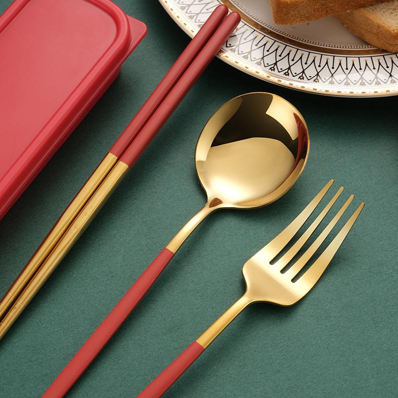 Premium Lunch Cutlery Set Travel Cutlery Set Korean Ins Style Utensil