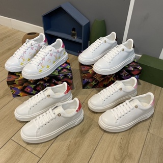 Replica Louis Vuitton Time Out Sneakers with 3D Monogram Flowers