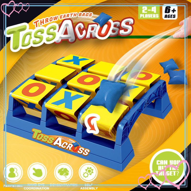 [meteorbdMY] across Game Chess Board Game Bean Bags Toss Game for Children Boys Kids Shopee