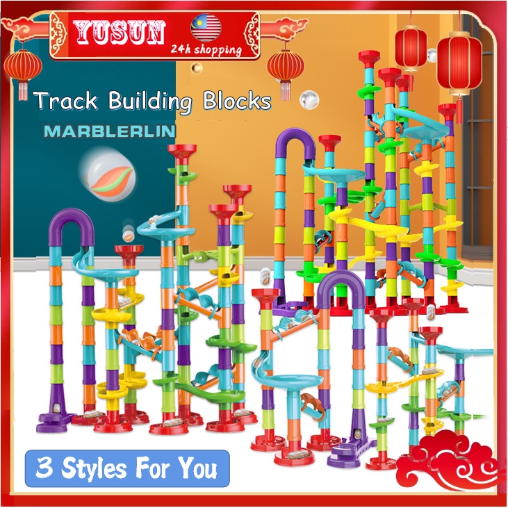 DIY Maze Balls Track Building Blocks Toys For Children Construction ...
