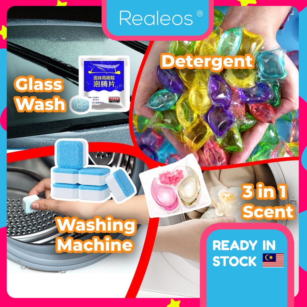 Realeos (1 PCS) Laundry Gel Beads Magic Washing Machine Cleaner Lasting