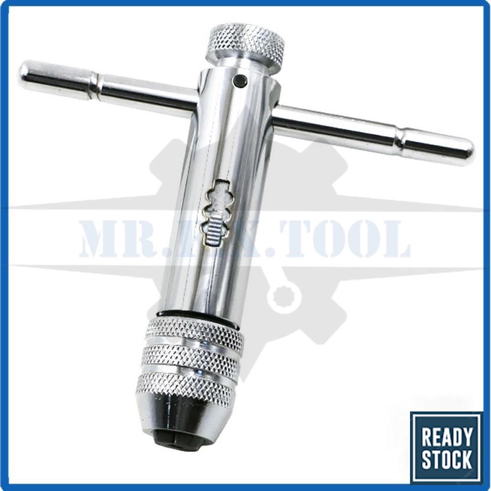 Reversible Ratchet Screw Tap Bit Holder Wrench T-Shaped Handle Hand ...