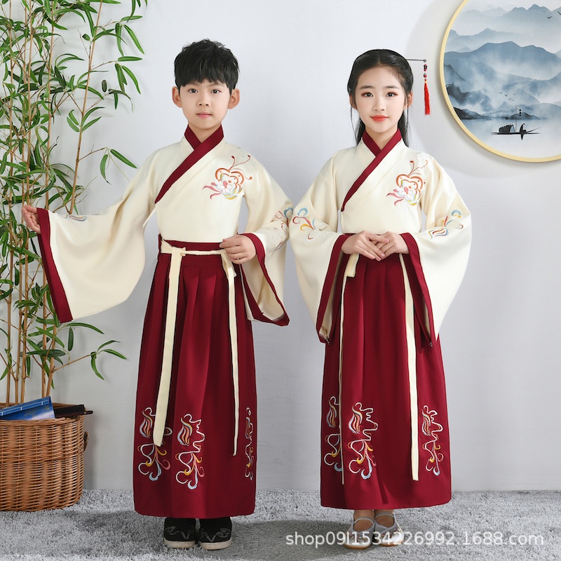 Cny Hanfu Boys Chinese School Uniforms Chinese Style New Year Ancient