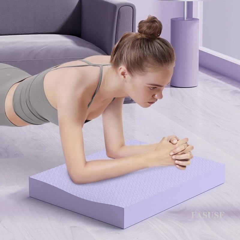 Tapis D'Équilibre Et De Genoux - Coussin Anti-Dérapant Pour Yoga, Pilates, Abdominaux, 44x30 Cm
