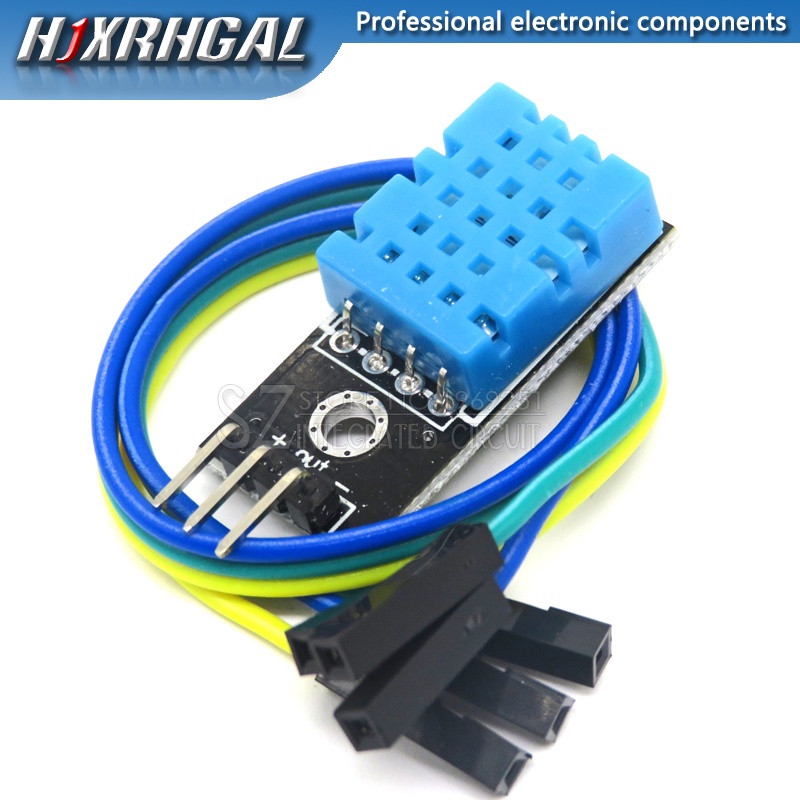 50pcs New Temperature And Relative Humidity Sensor Dht11 Module With Cable For Arduino Diy Kit 4013