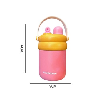 LAKAMIRY Child Insulation Cup, Stainless Steel with Drinking Straw ...