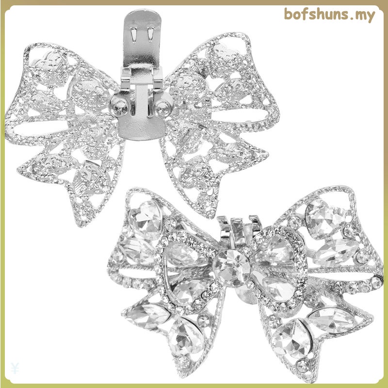 2Pcs Special Delicate Shiny Shoe Clips For Women Decorative Shoe Clip