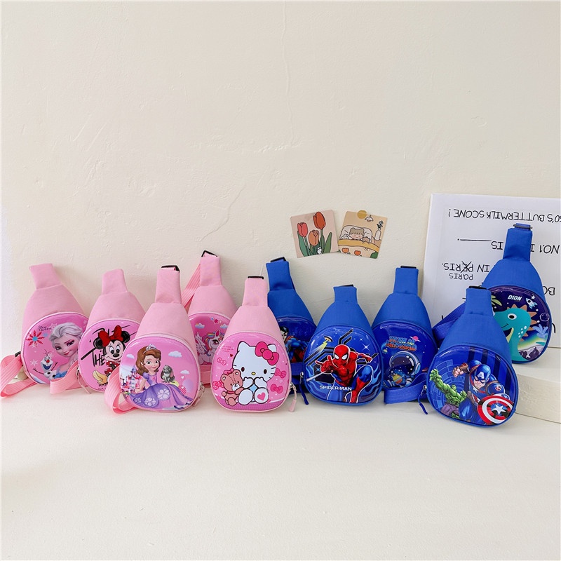 Cartoon Cartoon Printed Children's Chest Bag Male Female Baby Chest Bag Cute Little Girl
