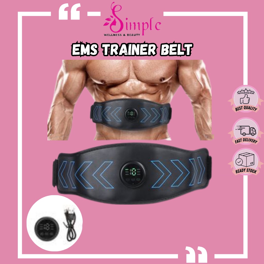 EMS Fitness Trainer Belt Home Unisex Abdominal Muscle Training Device ...