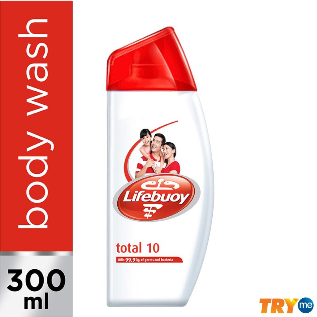 Lifebuoy Antibacterial Body Wash Total 10 300ml Shopee Malaysia