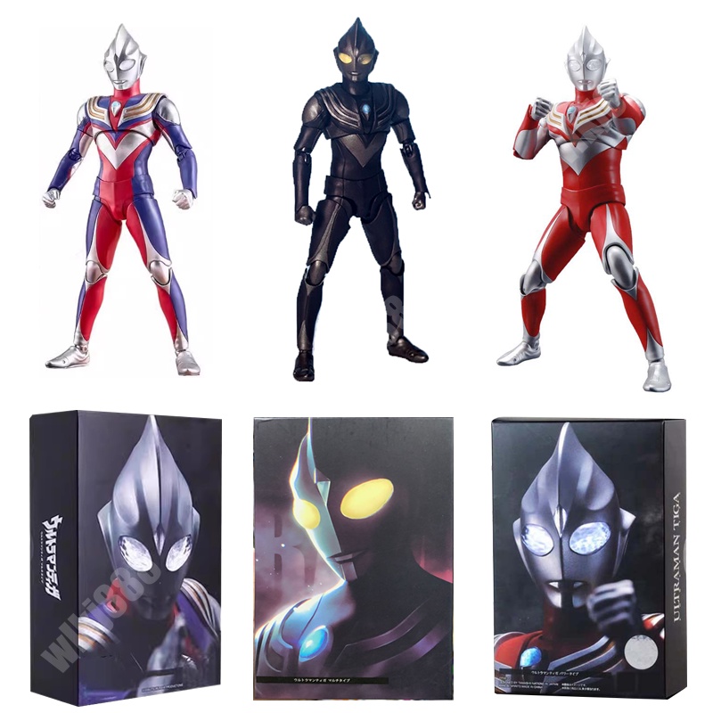 S H Figuarts Ultraman Tiga Act Zero Geed Belial Anime Action Figure