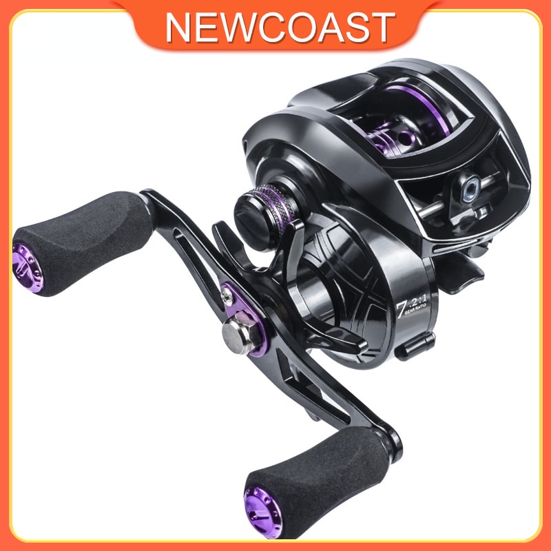 Pancing Fishing Reel 7.2:1 Gear Ratio 8KG Max Drag Jigging Baitcasting ...