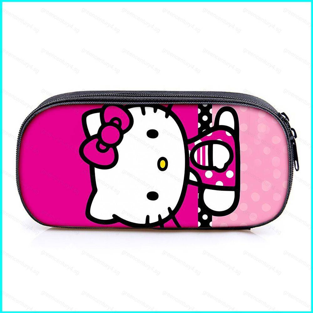 Doly Sanrio Hellokitty Cartoon Cute Single Layer Zipper Pencil Case 